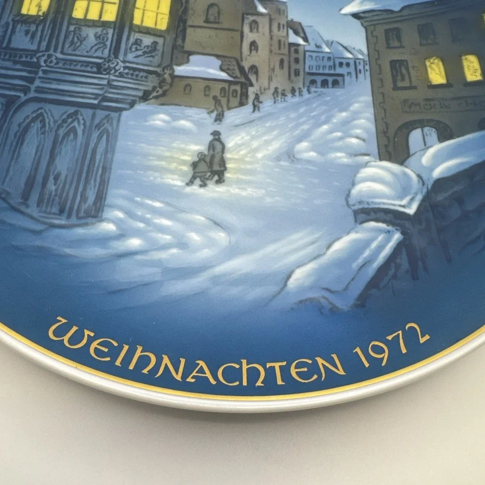 3 Rosenthal Weihnachtsteller Collector‎ Plates 1970, 1971, 1972